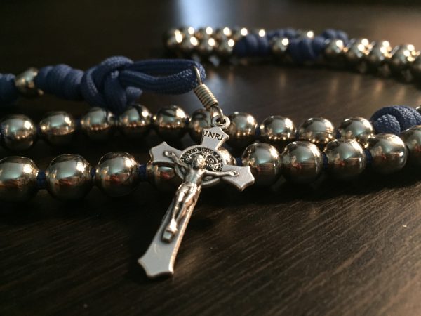 Royal Blue Paracord Rosary