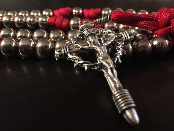Imperial Red Paracord Rosary