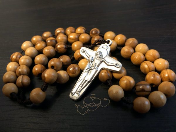 Olive Wood Rosary Beads - Image 4