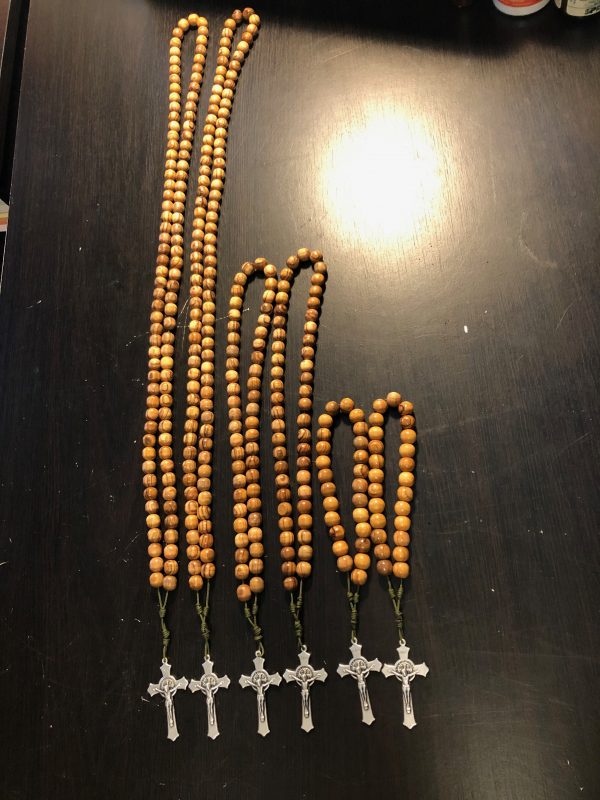 Olive Wood Jesus Beads - Image 3