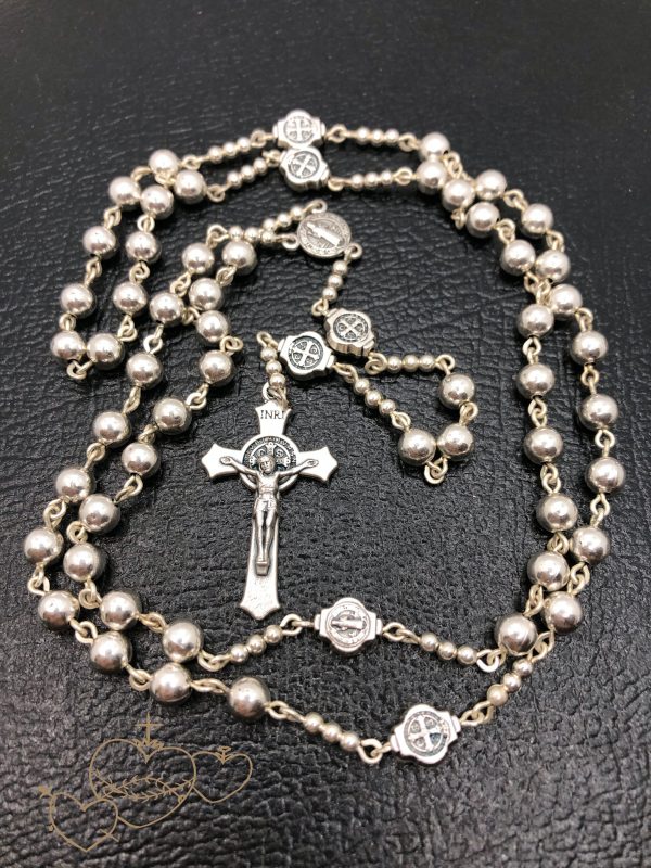 St. Benedict Spiritual Warfare Beads with Chain - Image 3