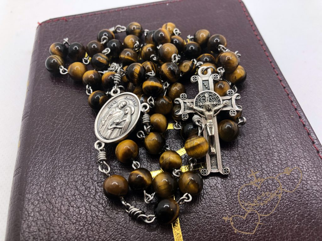 Yellow Tiger Eye Rosary Beads