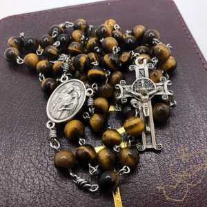 Yellow Tiger Eye Rosary Beads