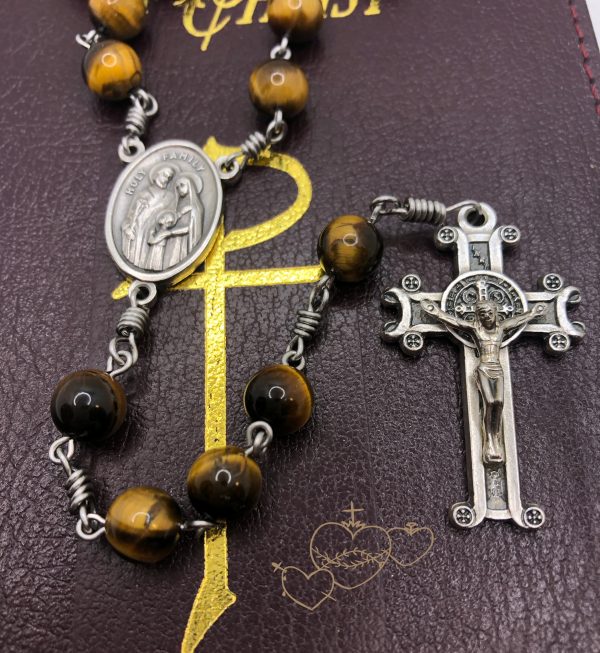 Yellow Tiger Eye Rosary Beads - Image 4