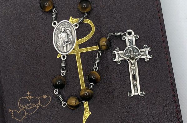 Yellow Tiger Eye Rosary Beads - Image 3