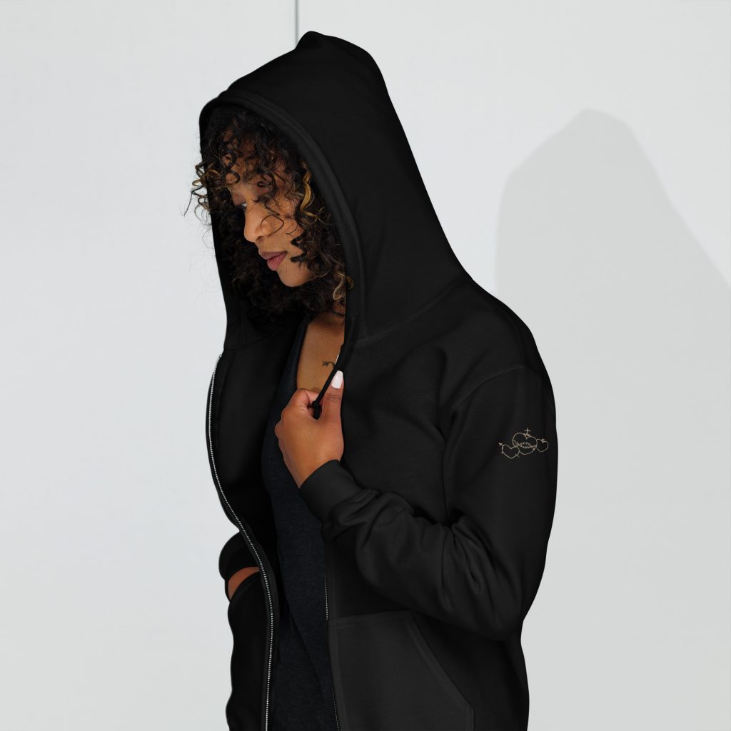 Hearts Rosary Unisex hoodie