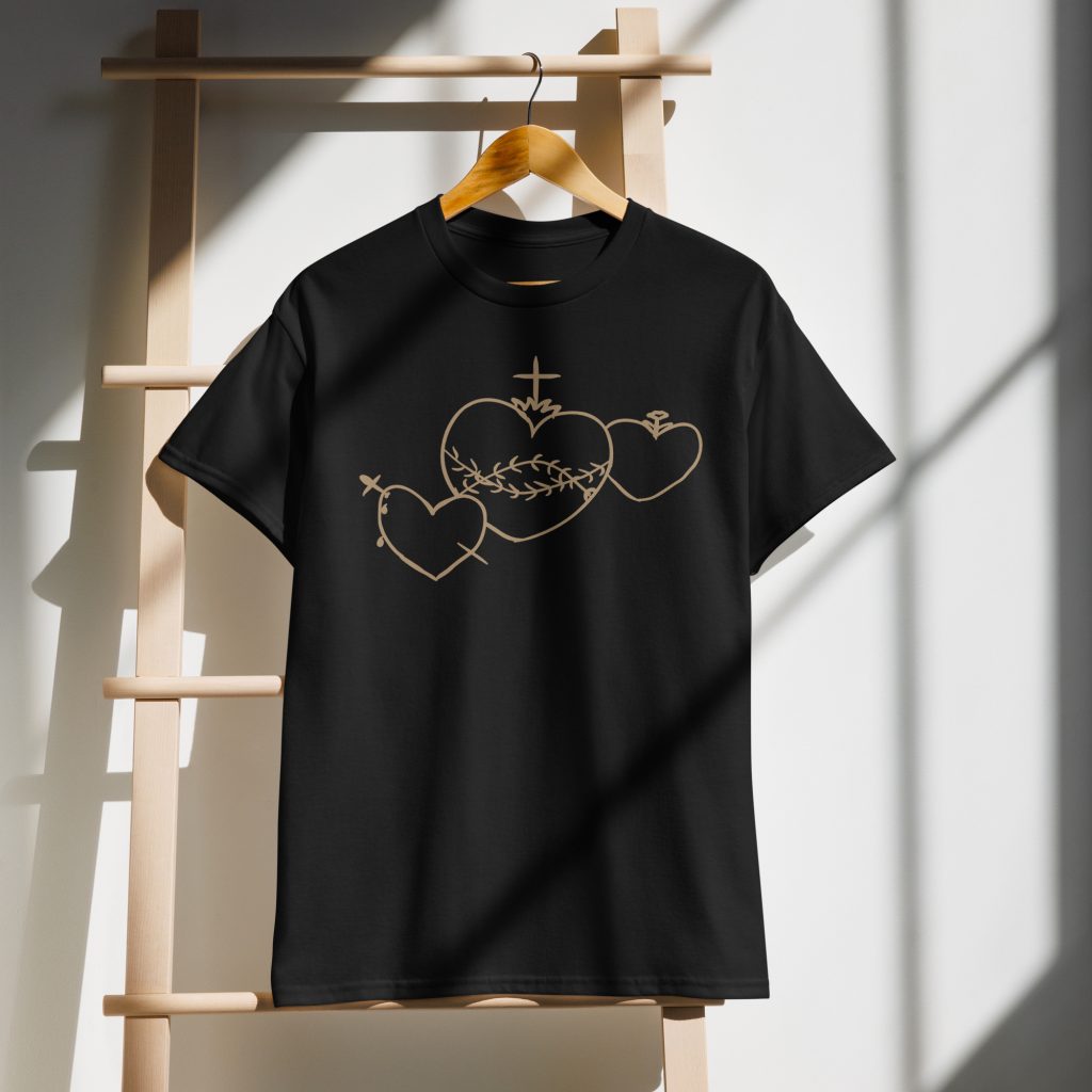 Hearts Rosary T-Shirt