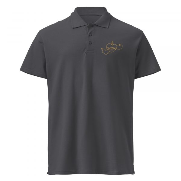 Hearts Rosary Premium polo shirt - Image 13