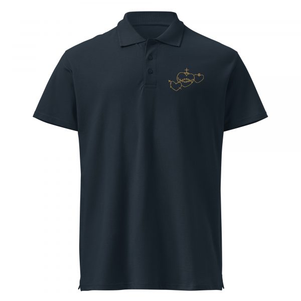 Hearts Rosary Premium polo shirt - Image 5