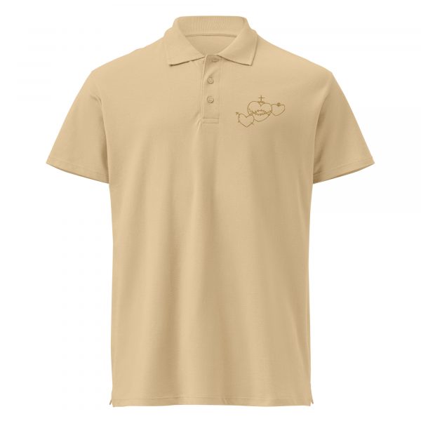 Hearts Rosary Premium polo shirt - Image 21