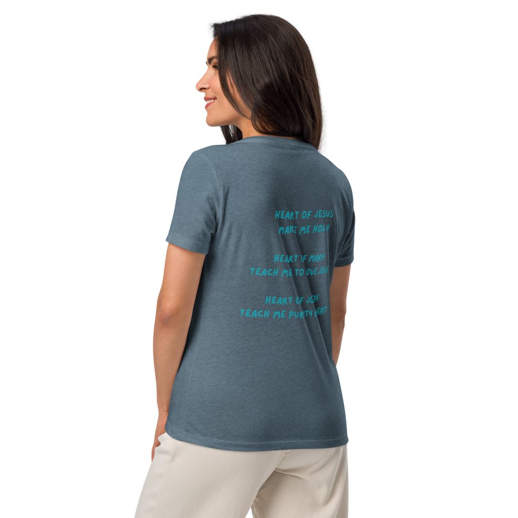 Hearts Prayer Women’s relaxed v-neck t-shirt