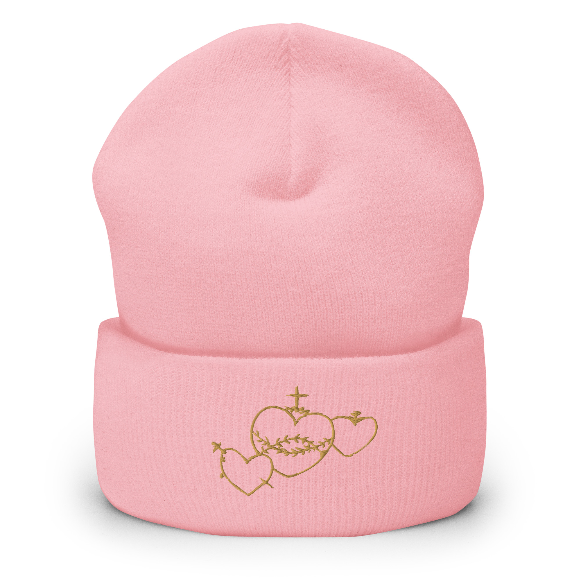 Hearts Rosary Cuffed Beanie - Image 13