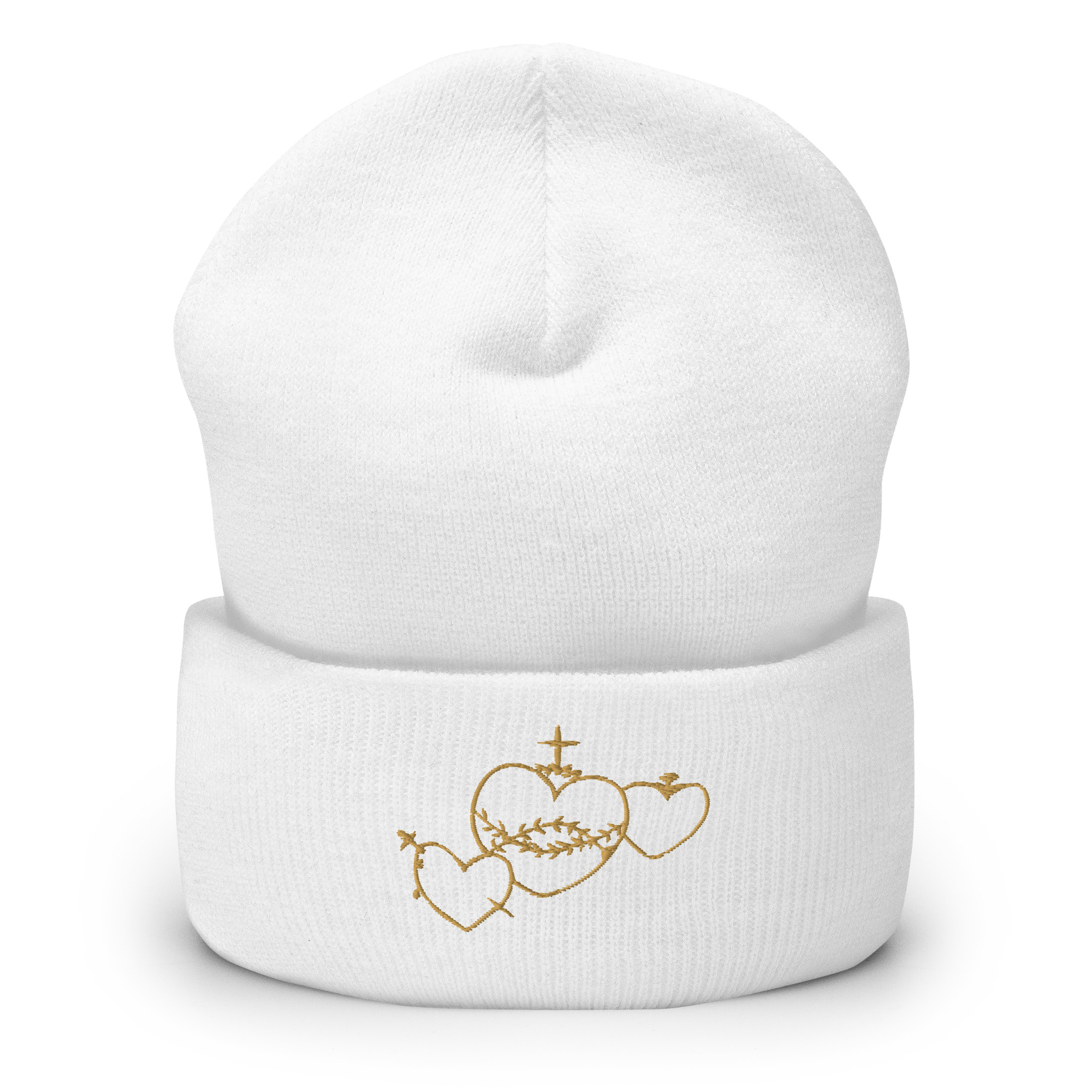 Hearts Rosary Cuffed Beanie - Image 14