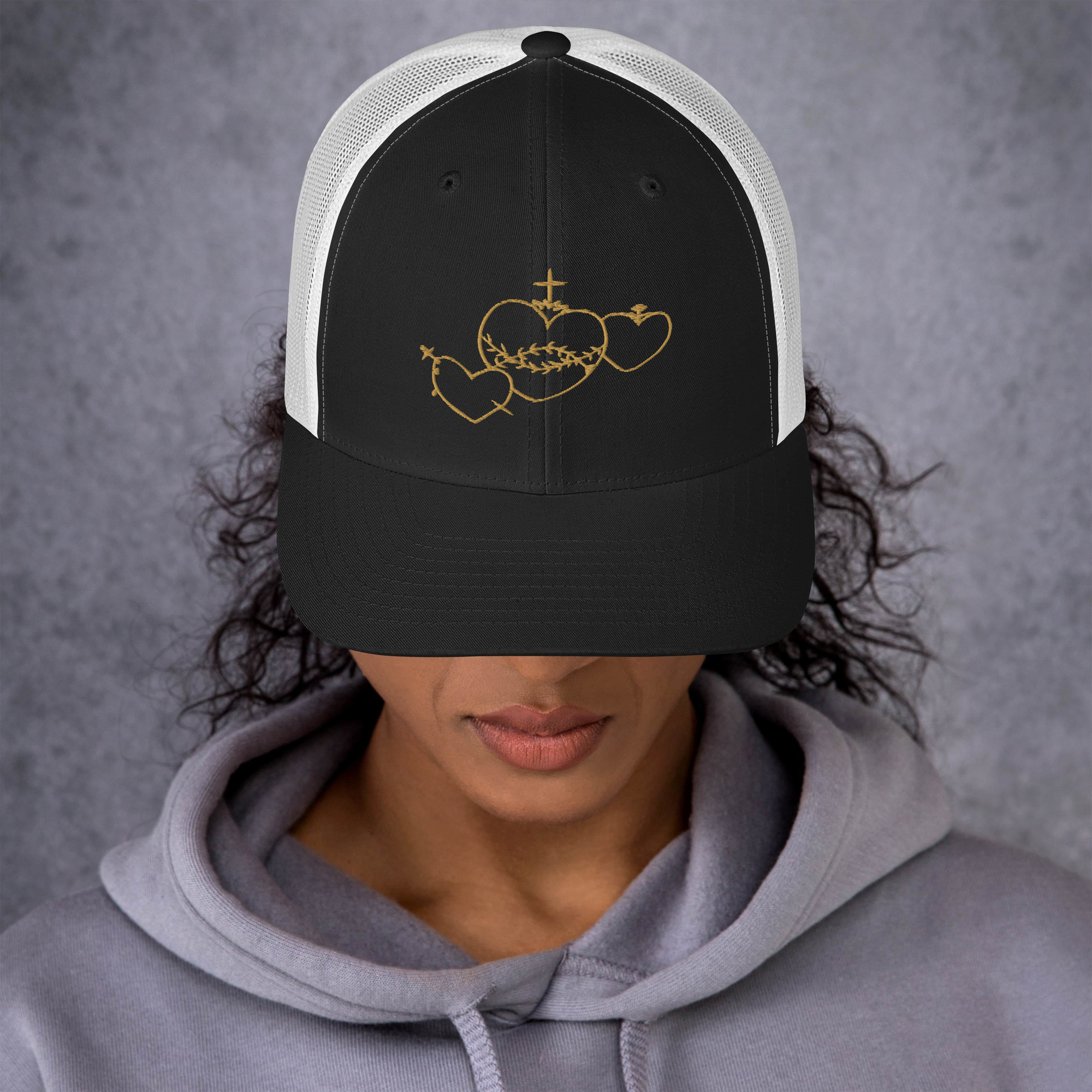 Hearts Rosary Trucker Cap - Image 4