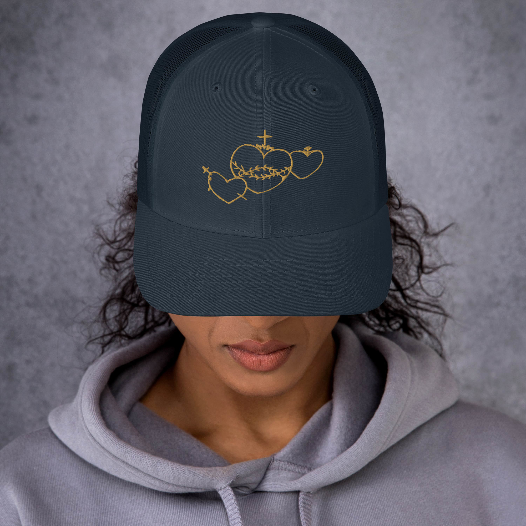 Hearts Rosary Trucker Cap - Image 7