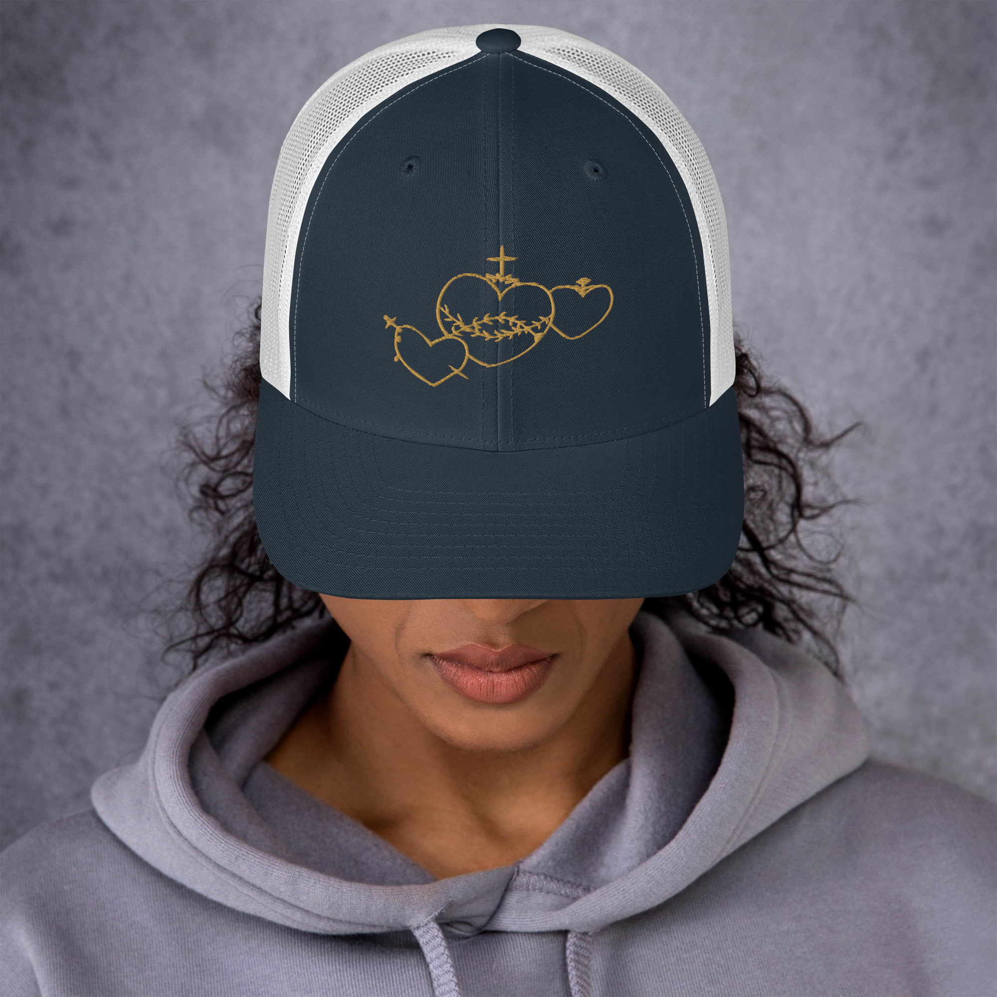 Hearts Rosary Trucker Cap - Image 10