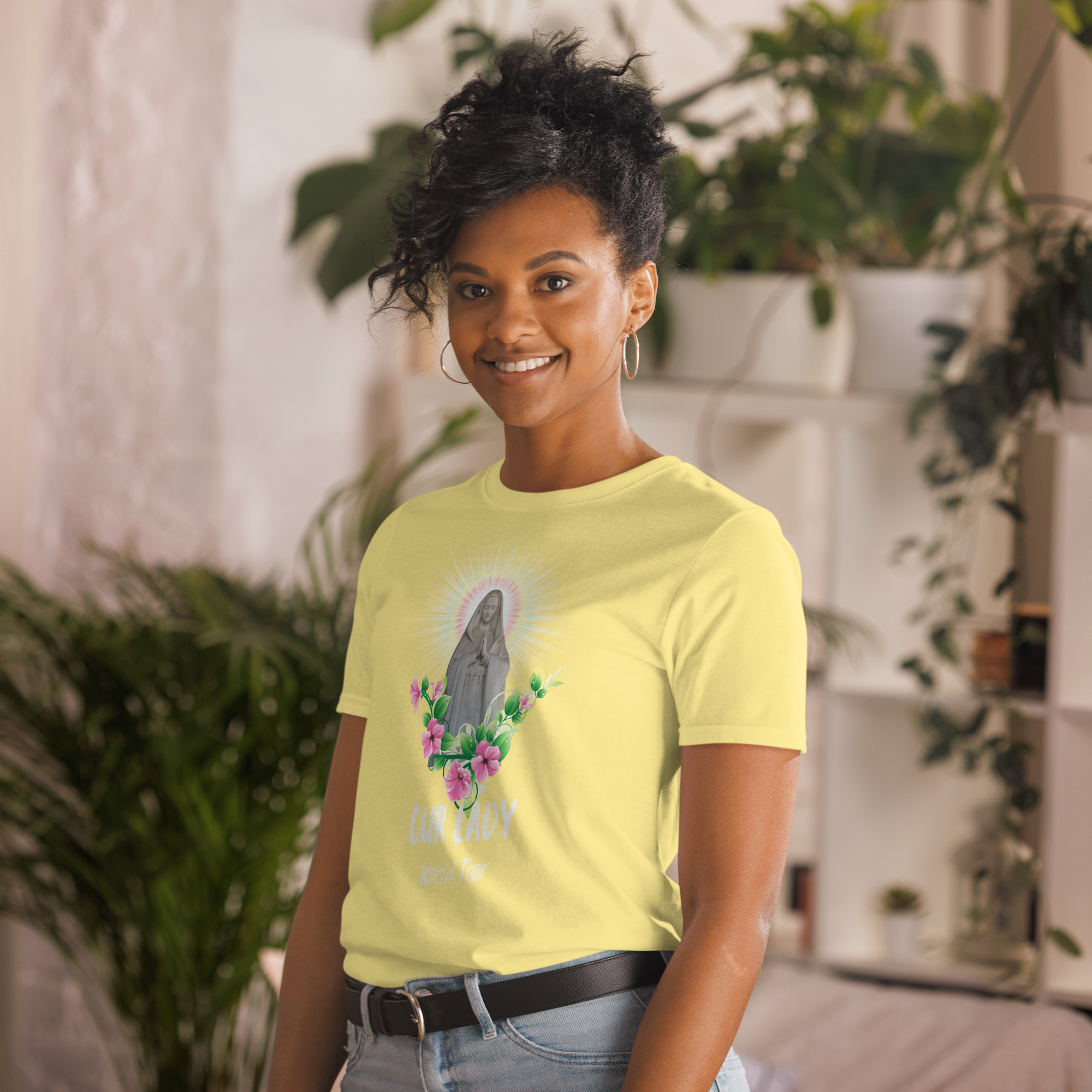 Our Lady's World Tour T-Shirt: The Ultimate Pilgrimage Tee - Image 34