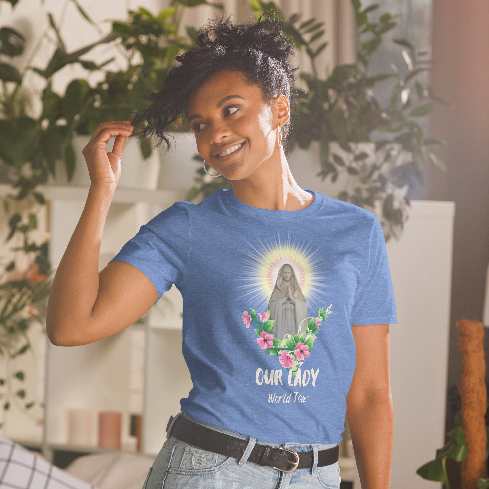 Our Lady's World Tour T-Shirt: The Ultimate Pilgrimage Tee - Image 23