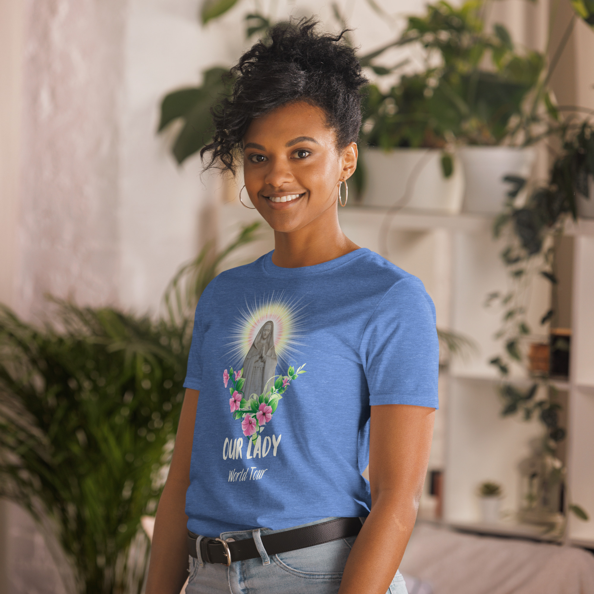 Our Lady's World Tour T-Shirt: The Ultimate Pilgrimage Tee - Image 24