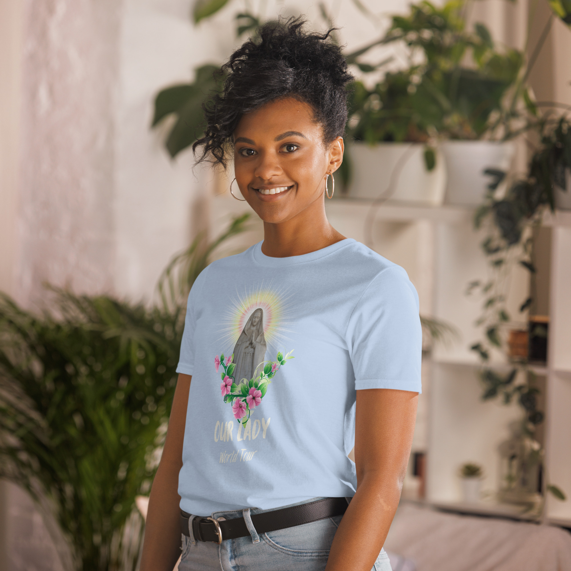 Our Lady's World Tour T-Shirt: The Ultimate Pilgrimage Tee - Image 30