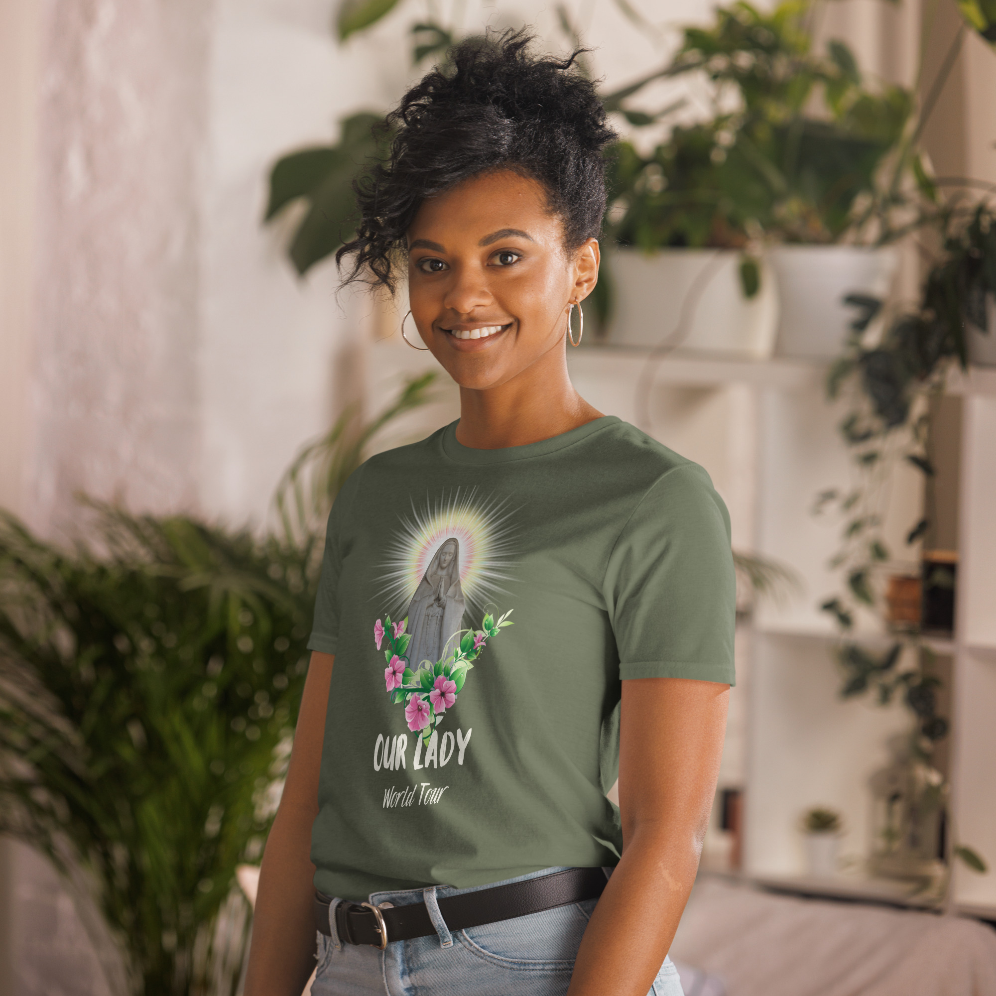 Our Lady's World Tour T-Shirt: The Ultimate Pilgrimage Tee - Image 18