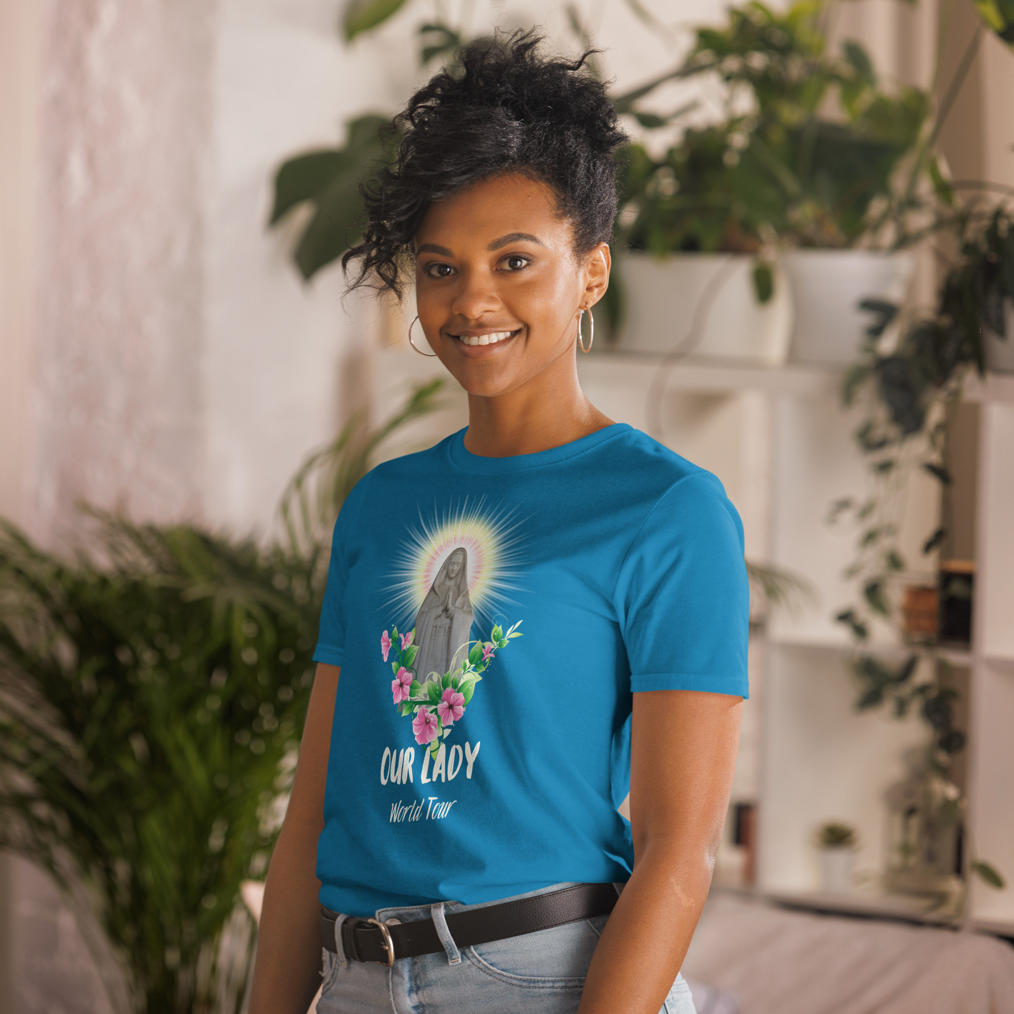 Our Lady's World Tour T-Shirt: The Ultimate Pilgrimage Tee - Image 14