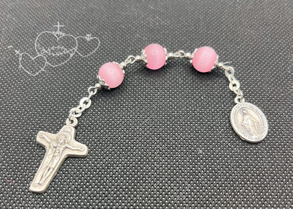 Three Hail Mary Devotion Beads