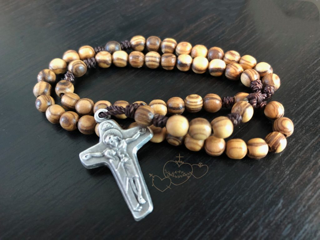 Small Olive Wood Rosary