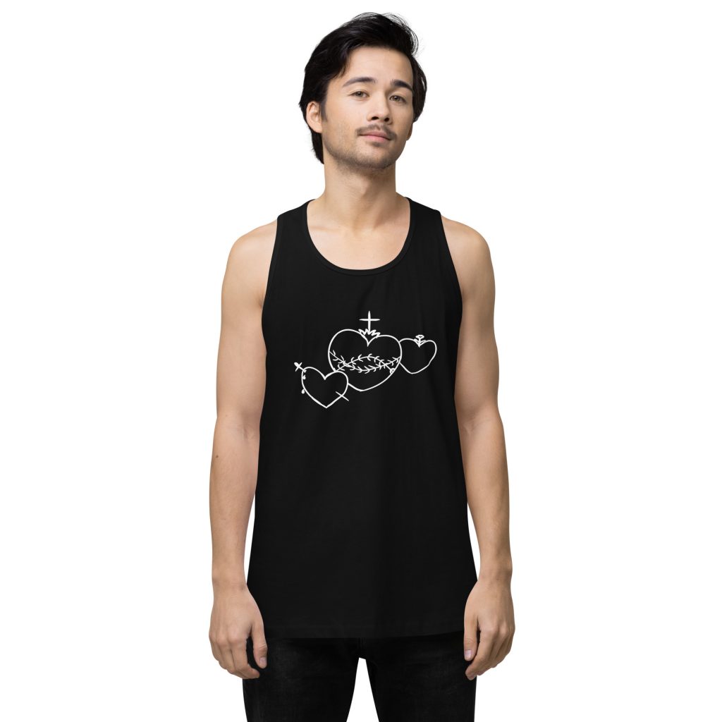 Hearts Rosary Men's Tank Top