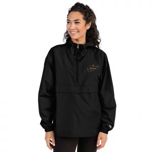 Hearts Rosary Embroidered Packable Jacket