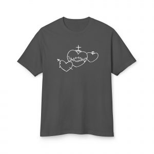 Hearts Rosary Garment-dyed tee
